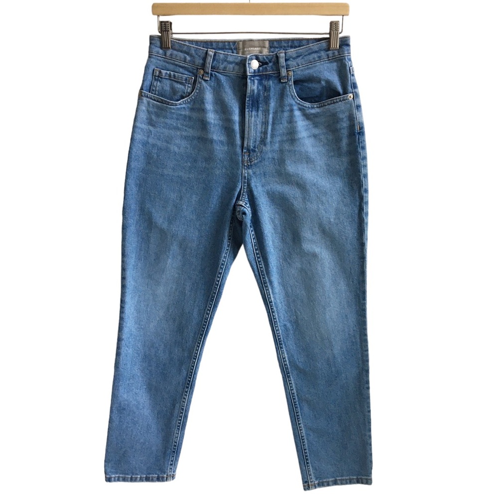 Everlane The Curvy Cheeky Jean High Rise Crop Blue Denim Jeans Size 29
